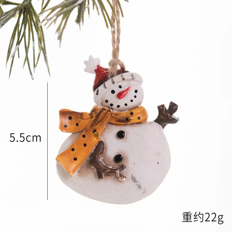 Christmas Resin Tree Decorations Santa