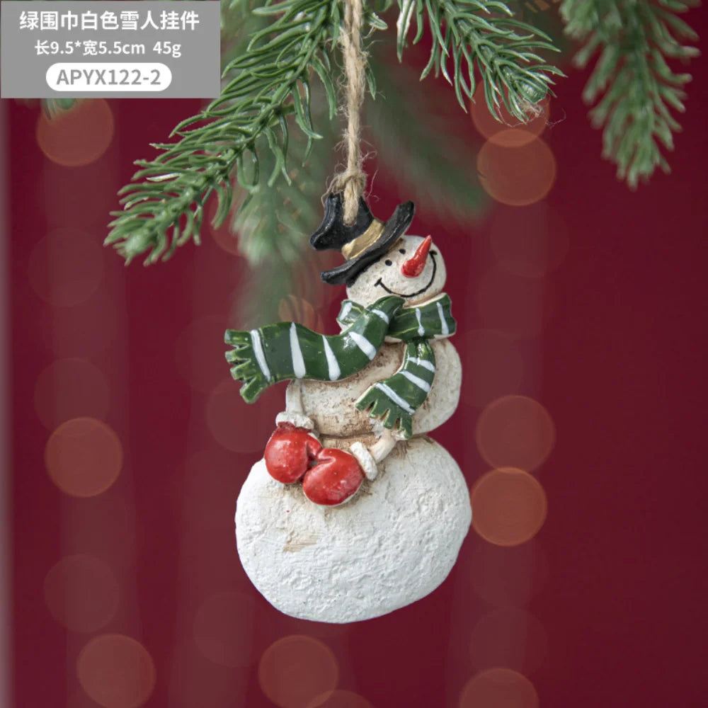 Christmas Resin Tree Decorations Santa