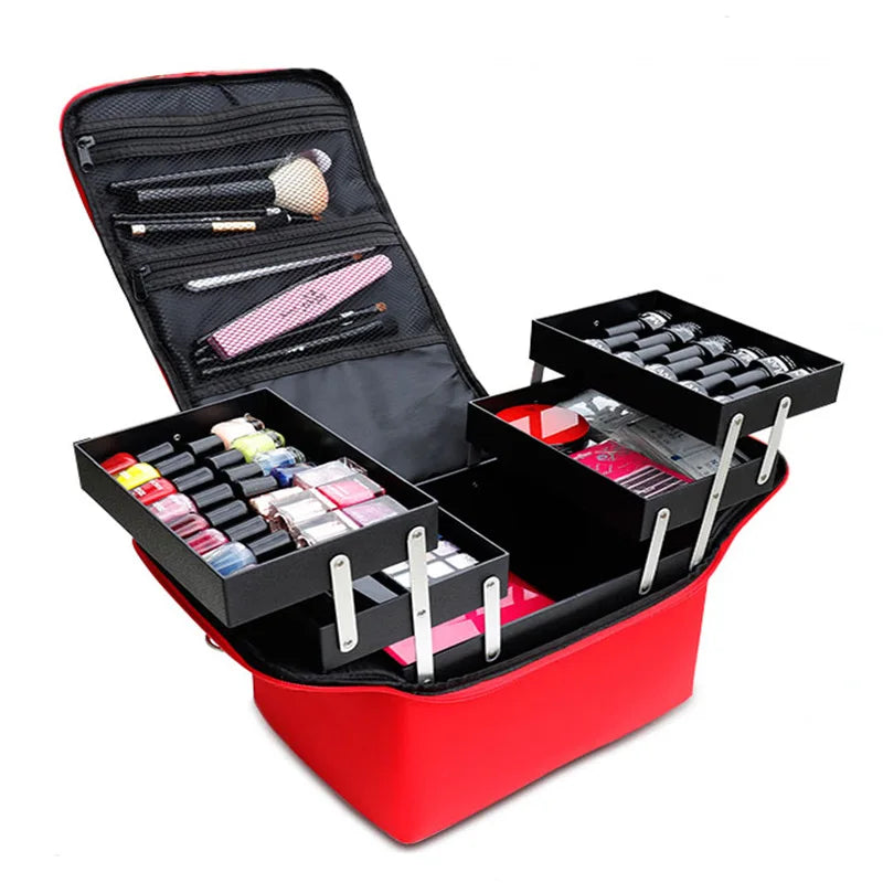 Estuche Organizador de Maquillaje Profesional