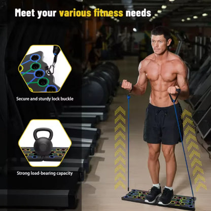 Portable multi-functional push-up board