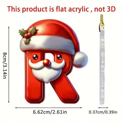 Christmas Acrylic Letter Pendant