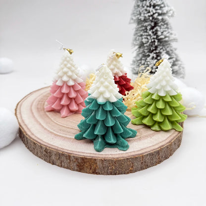 Christmas Tree Shaped Candle Tree Scented Tree Shaped Candle for Home Gift for Christmas Party Holiday New Year Decoration