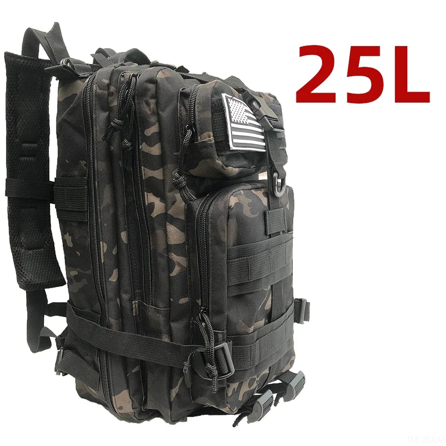 Mochila Táctica 25L / 50L – Resistente e Impermeable