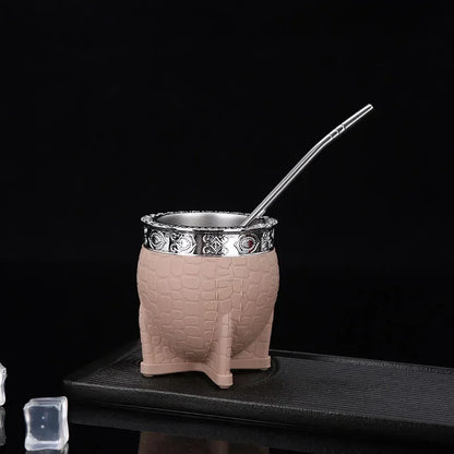 1PC tasses tasses per cafè Stainless Steel Double Wall Cup 200ml Insulated Tumbler Yerba Mate Tea Coffee Beer Drinking