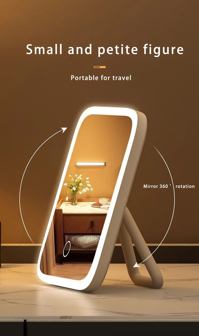 Espejo de Maquillaje LED con Luz Regulable