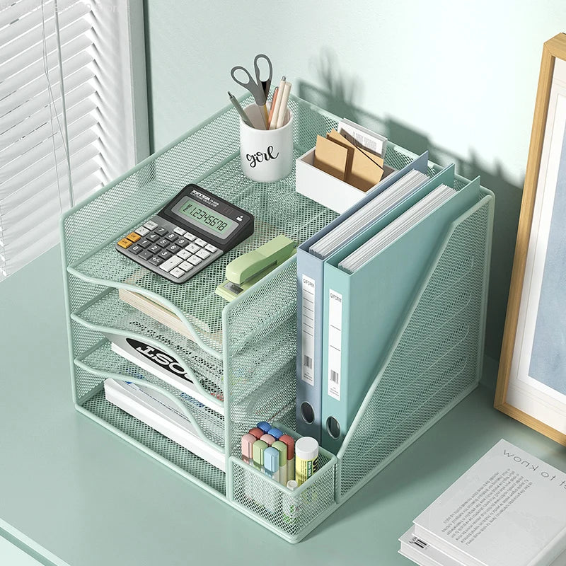 Office desktop file rack metal bookstand