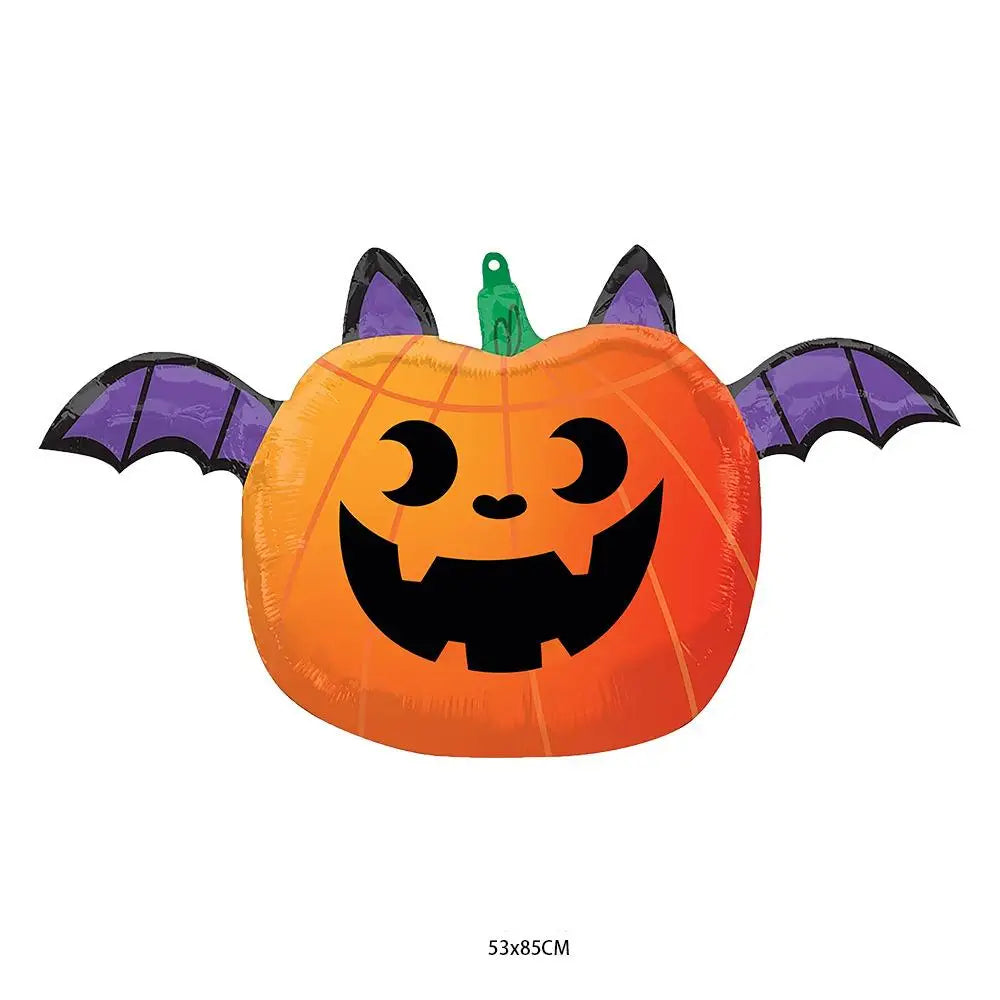 Hot Halloween Balloon Decoration Standing Hummy Pumpkin Ghost Witch Halloween Party Large Foil Balloon Inflatable Door Tree Deco