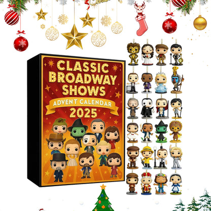 2025 Classic Broadway Shows Advent Calendar Christmas Advent Calendar 2025 2025 Advent Calendar for Broadway Fans Theater Lovers