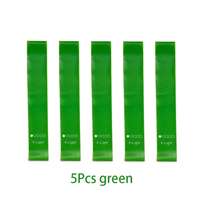 5Pcs/Set Yoga Resistance Rubber Bands