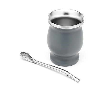Mate Gourd Set Double-Wall Stainless