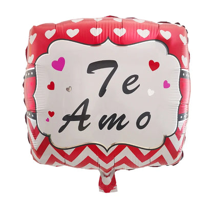 10pcs 18inch Spanish Foil Helium Balloons Valentine's Day Gifts I Love You Air Globus Engagement Wedding Party Decoration