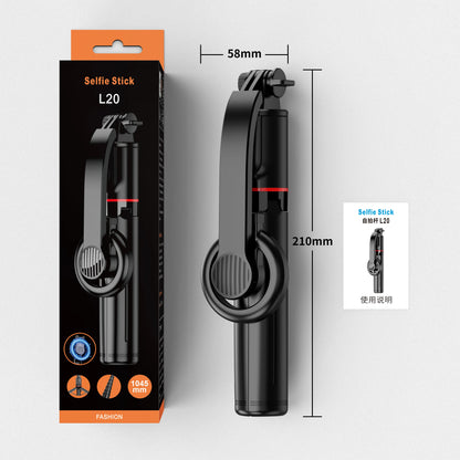 Magnetic Extendable Selfie Stick Detachable Mount Tripod Holder Stand with Bluetooth Wireless Remote for Magsafe IPhone Android