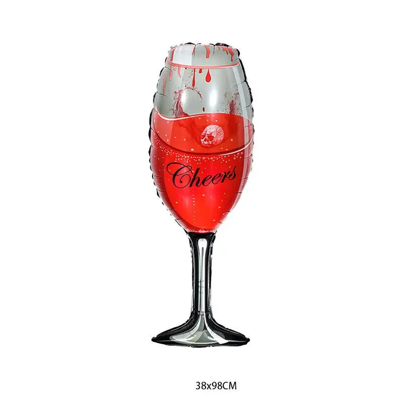 Hot Halloween Balloon Decoration Standing Hummy Pumpkin Ghost Witch Halloween Party Large Foil Balloon Inflatable Door Tree Deco