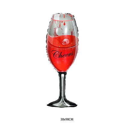 Hot Halloween Balloon Decoration Standing Hummy Pumpkin Ghost Witch Halloween Party Large Foil Balloon Inflatable Door Tree Deco