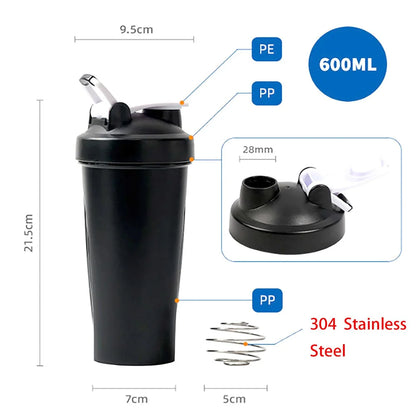 Portable Protein Shaker 600ml