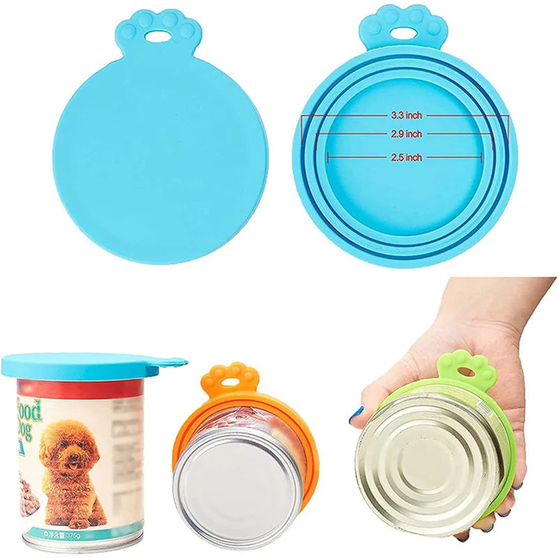 3 In 1 Reusable Pet Food Can Silicone