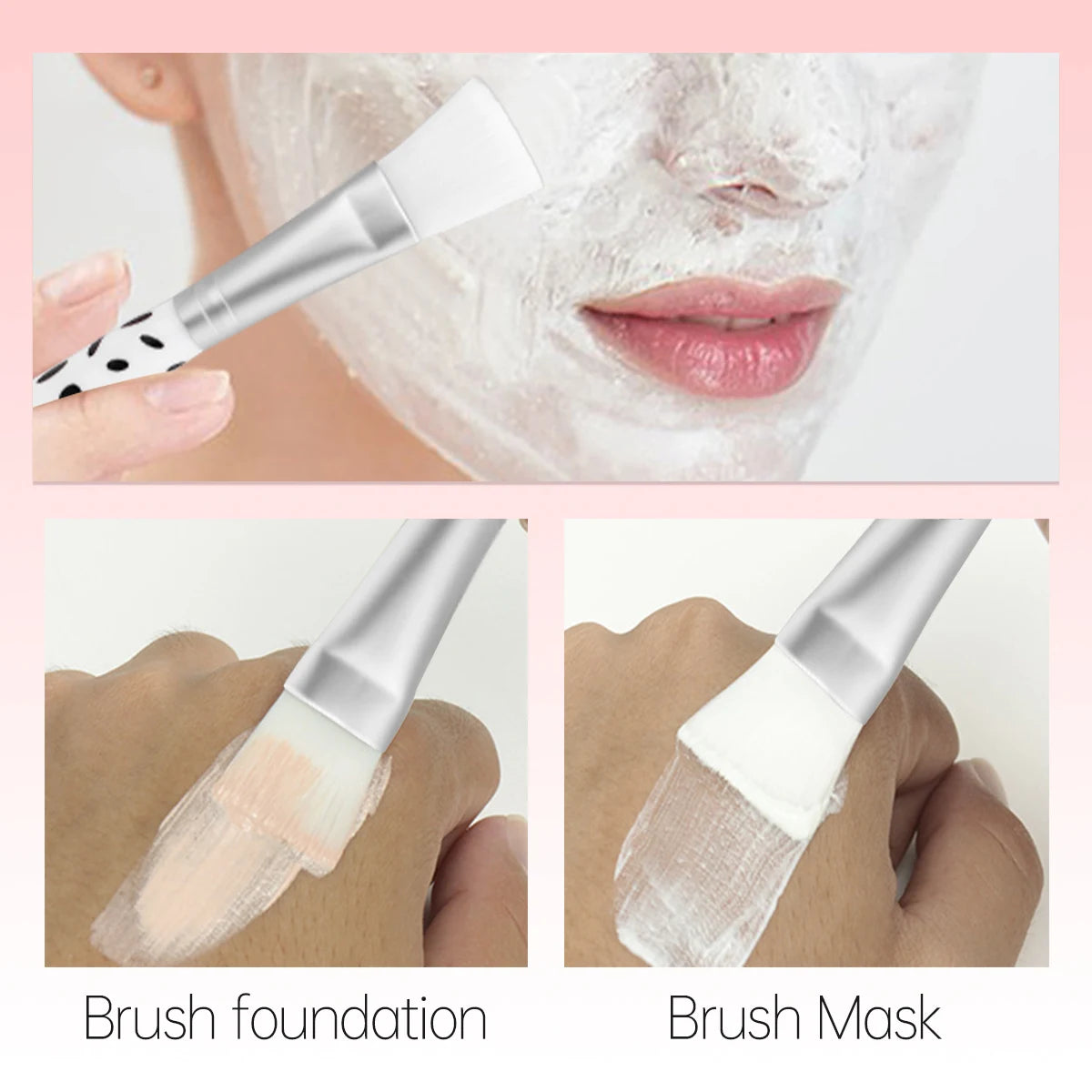 7/12PCS facial mask care kit, including pink hair band, massager scraping board and other exquisite facial care tools.