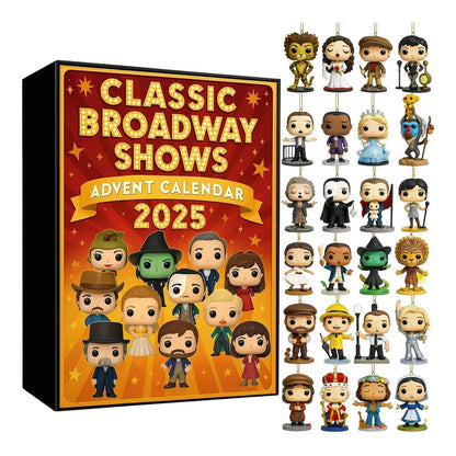 2025 Classic Broadway Shows Advent Calendar Christmas Advent Calendar 2025 2025 Advent Calendar for Broadway Fans Theater Lovers