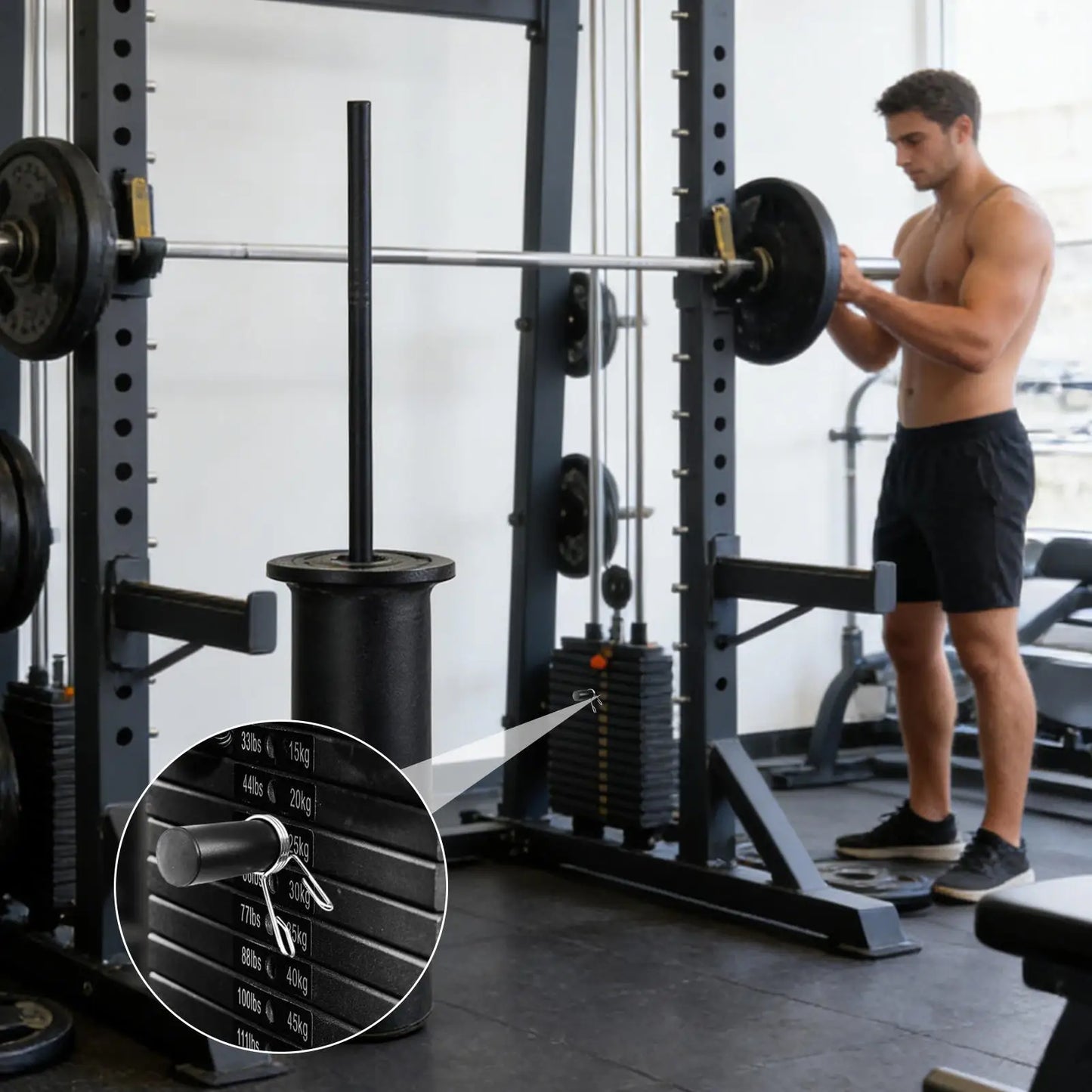 Pin Extensor para Máquinas de Gimnasio 10 mm –m