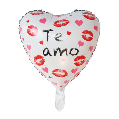 10pcs 18inch Spanish Foil Helium Balloons Valentine's Day Gifts I Love You Air Globus Engagement Wedding Party Decoration