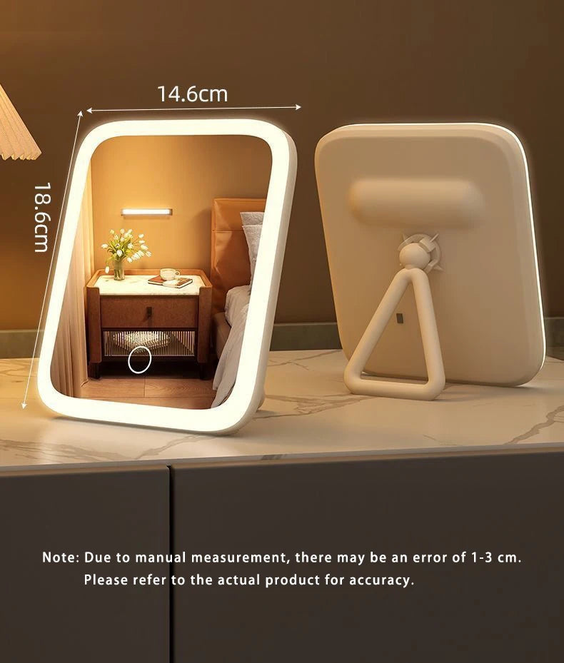 Espejo de Maquillaje LED con Luz Regulable