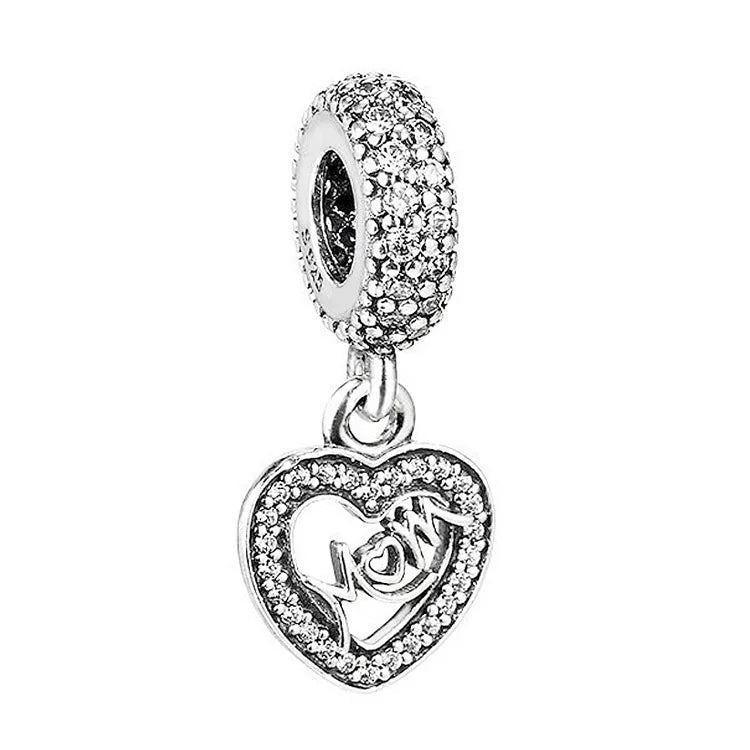 Hot-selling 925 Silver Mother's Day Series Rose Baby For European Original Bracelet DIY Accessories Women's Exquisite Jewelry