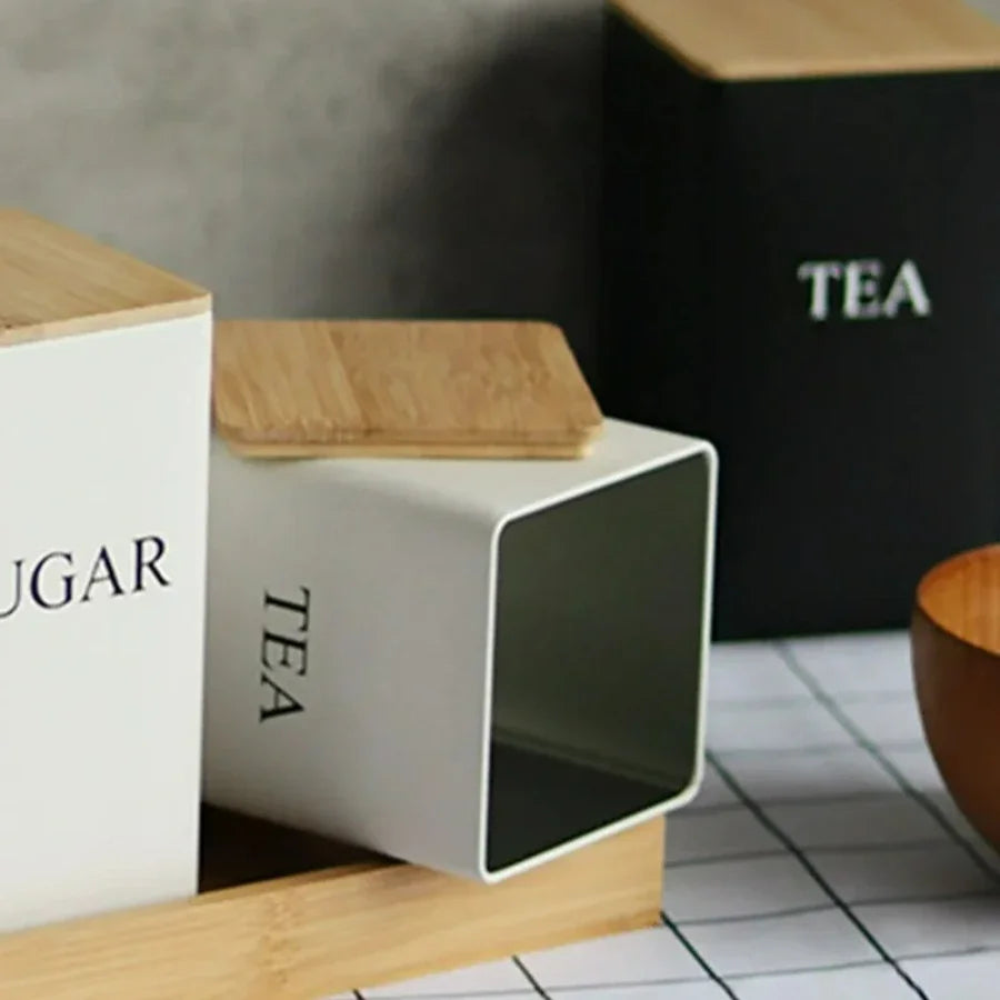 Pack tres cajas almacenamiento cocina