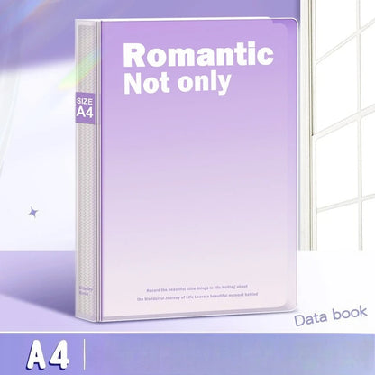 30 Pages A4 Document Organizer with 60 Transparent Pockets - Multi-Layer Office and School Storage Folder Desk Organizer Binder