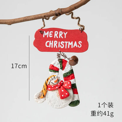Christmas Resin Tree Decorations Santa