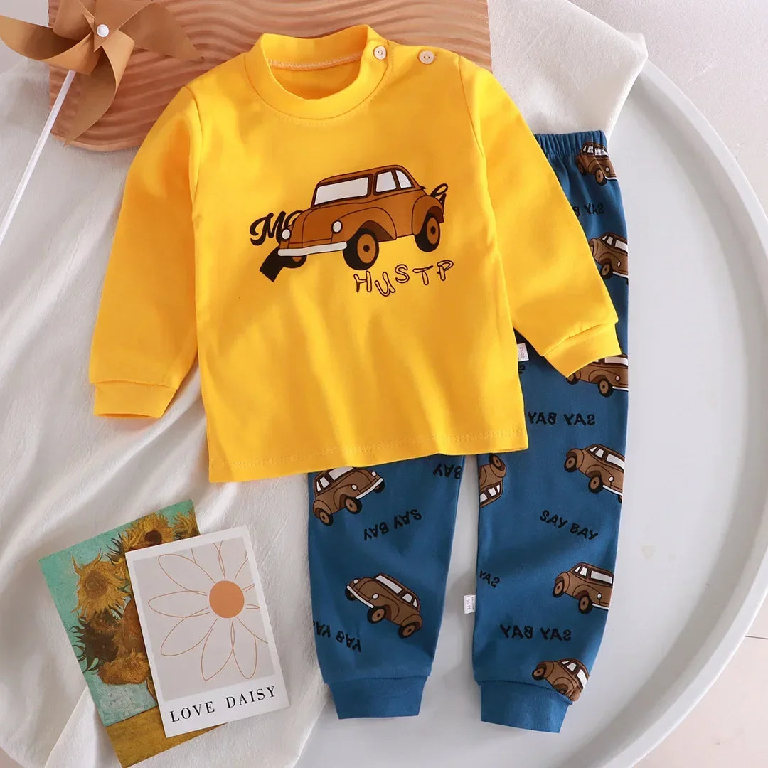Kids Boys Girls Pajamas Cute Cartoon