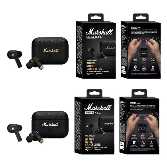 NEW Marshall MOTIF II ANC True Bluetooth 5.2 Headphones Active Noise Cancelling Headphones In-ear Earbuds Headset HKversion