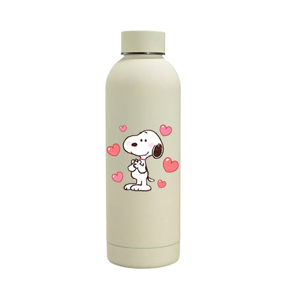 Snoopys Fashion Thermos Bottle Stainless Steel Vacuum Cup Travel Camping Keep Hot Cold Drink Insulated Mug Women Birthday Gifts