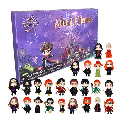 Advent Calendar Kids Toys Christmas Countdown Calendar 24pcs/Set Cartoon Anime Model Small Doll Decoration Toys