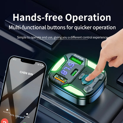 Transmisor MP3 para Coche con Bluetooth y Enchufe USB