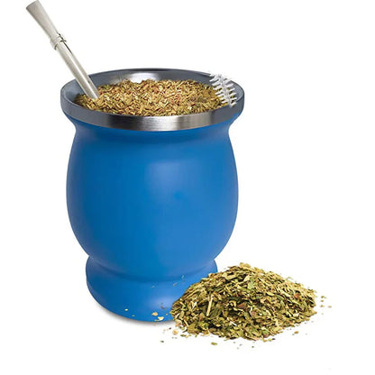 Mate Gourd Set Double-Wall Stainless