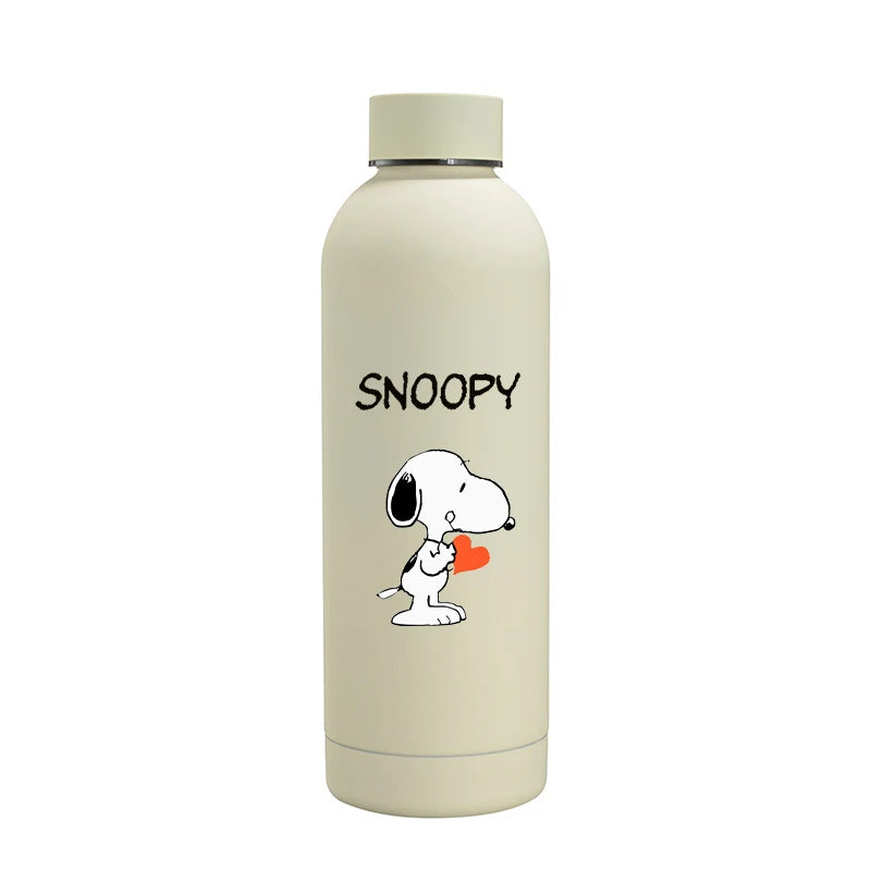 Snoopys Fashion Thermos Bottle Stainless Steel Vacuum Cup Travel Camping Keep Hot Cold Drink Insulated Mug Women Birthday Gifts