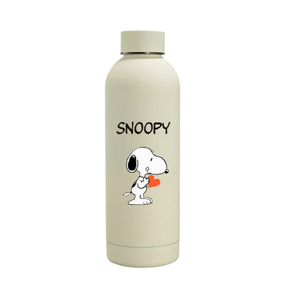 Snoopys Fashion Thermos Bottle Stainless Steel Vacuum Cup Travel Camping Keep Hot Cold Drink Insulated Mug Women Birthday Gifts