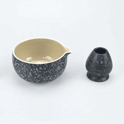 Matcha Whisk Set - Matcha Bowl and Bamboo Matcha Whisk, Tea Strainer, Scoop, Spoon, Sifter, Whisk Holder, Matcha Making Kit For