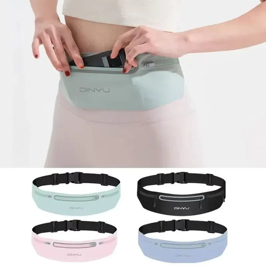 Sports Waist Pack Wallet Adjustable Men Women Running Pouch Belt Portable Phone Holder Gym Bag Invisible Waterproof Waistband
