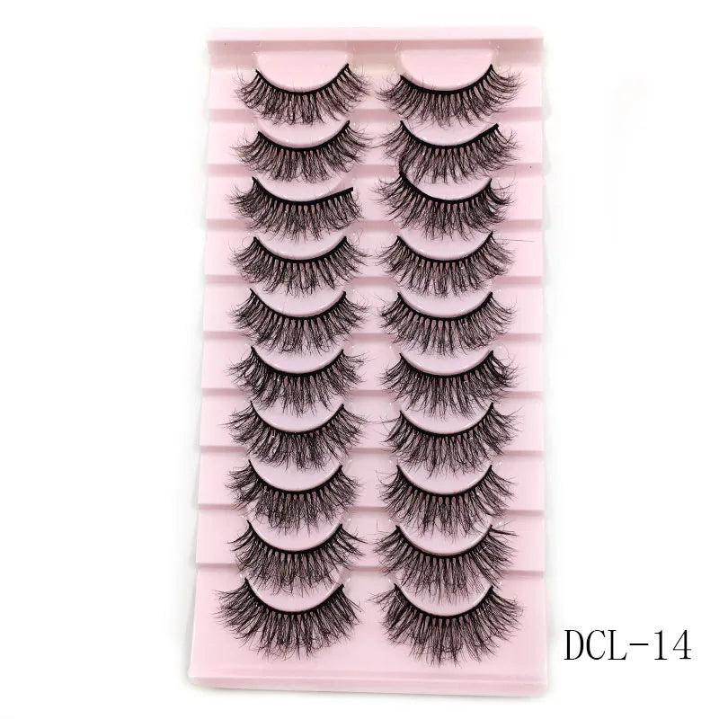 New 10 Pairs 3D Mink Eyelashes