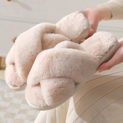 cotton slippers thick soled warm