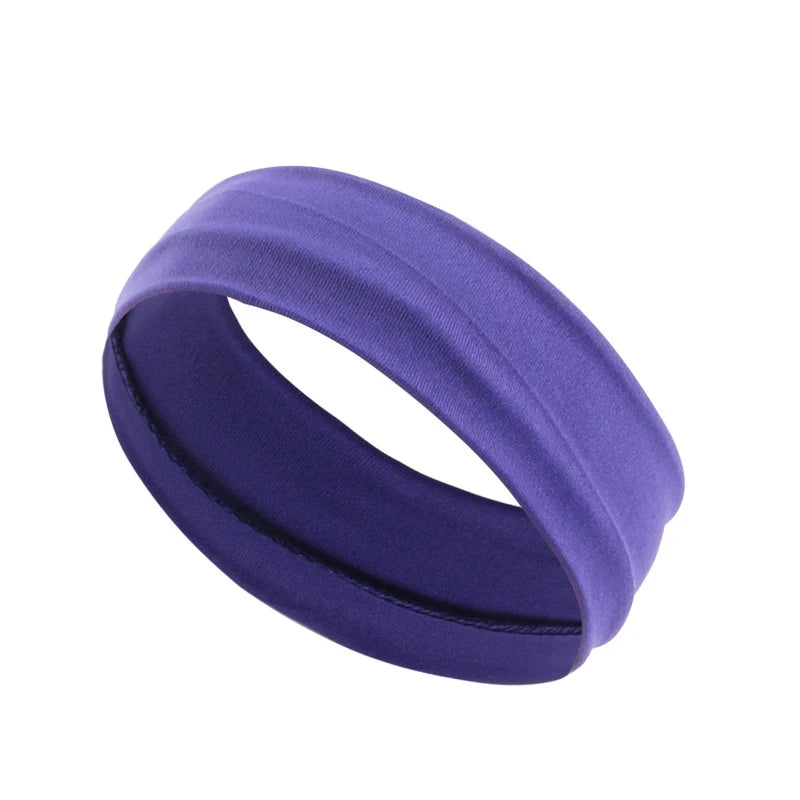 Sport Elastic Headbands Thick Non-Slip Sweatband Sports Gym Headband Women Men Breathable Basketball Fitness Yoga Hair Band
