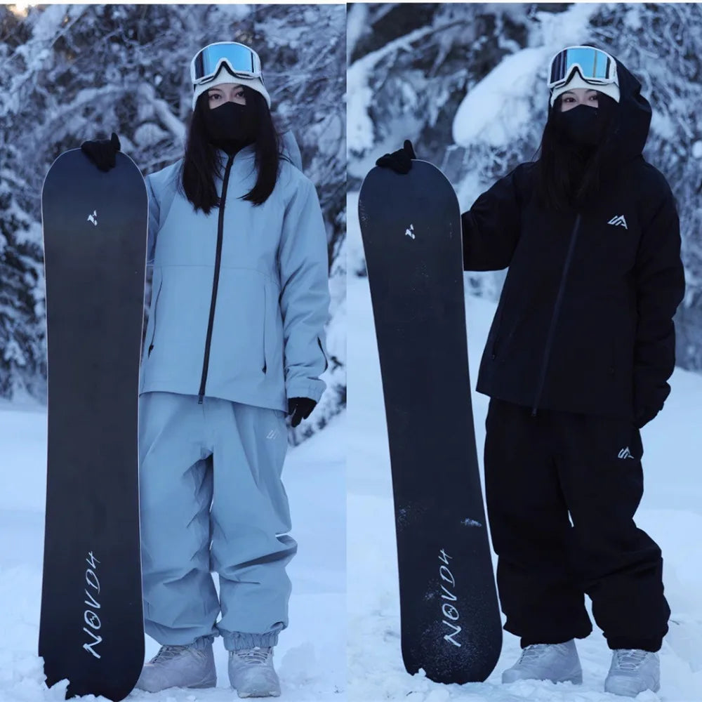 New Male Female Couple Ski Suit Set