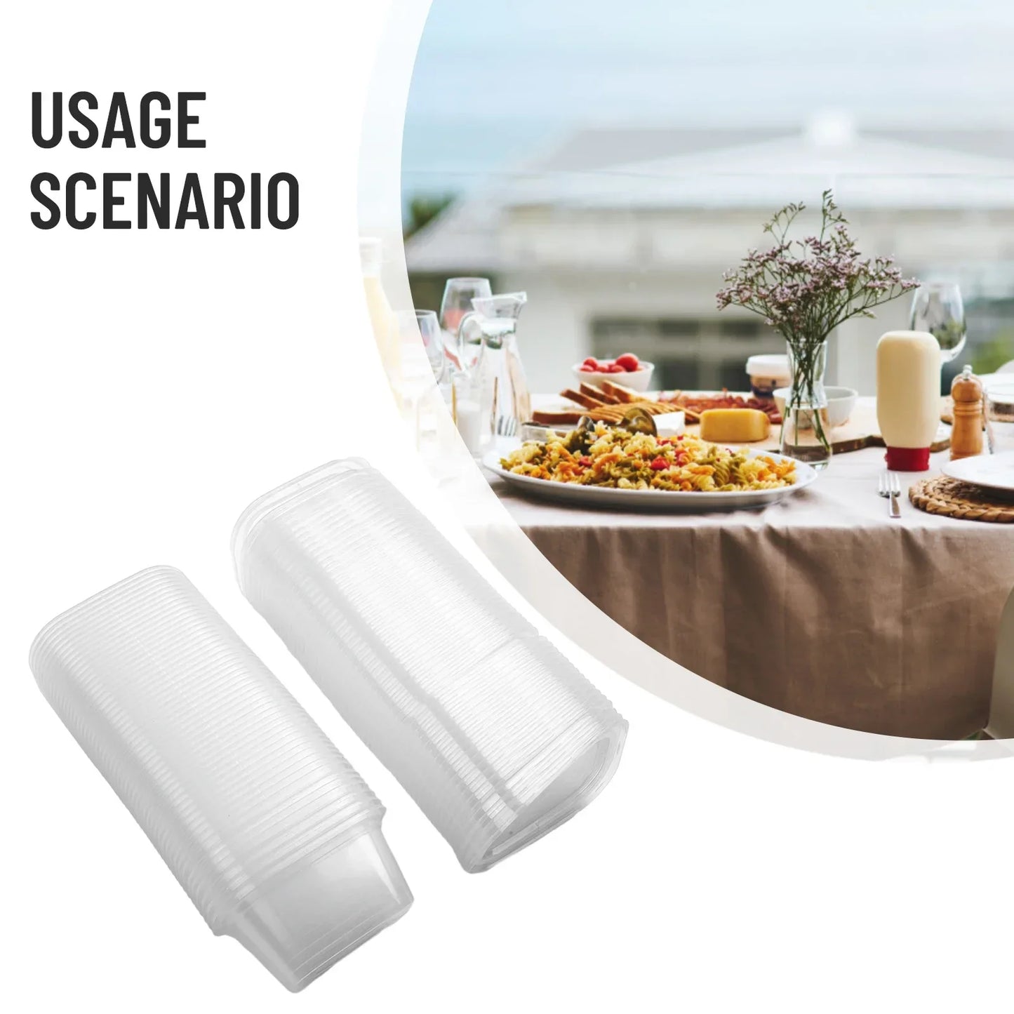 50 Pcs 25/50/100ml Disposable Cups