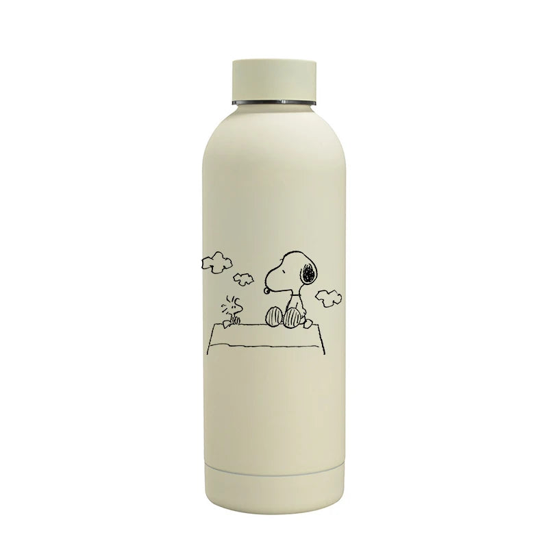 Snoopys Fashion Thermos Bottle Stainless Steel Vacuum Cup Travel Camping Keep Hot Cold Drink Insulated Mug Women Birthday Gifts