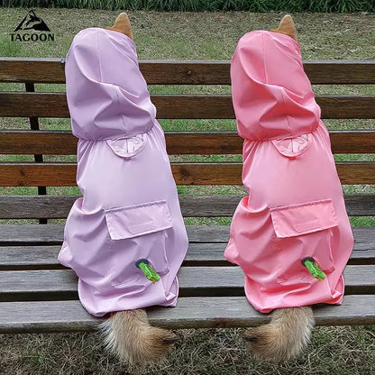 Small Medium Large Dog Raincoat