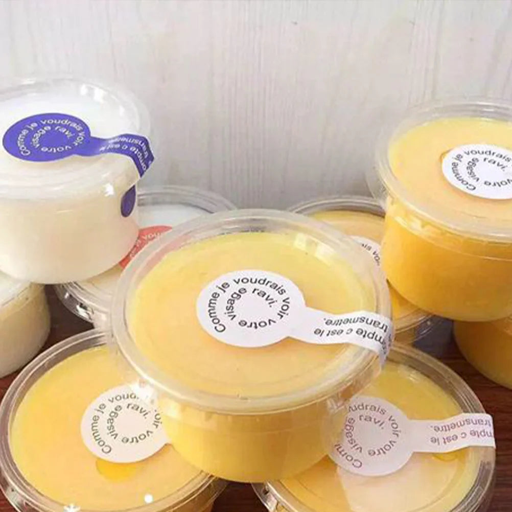 100PCS 140ml Disposable Plastic Container Clear Portion Cups Bowls with Lids for Mousses Sauce Jelly Yogurt shop Ice cream cups