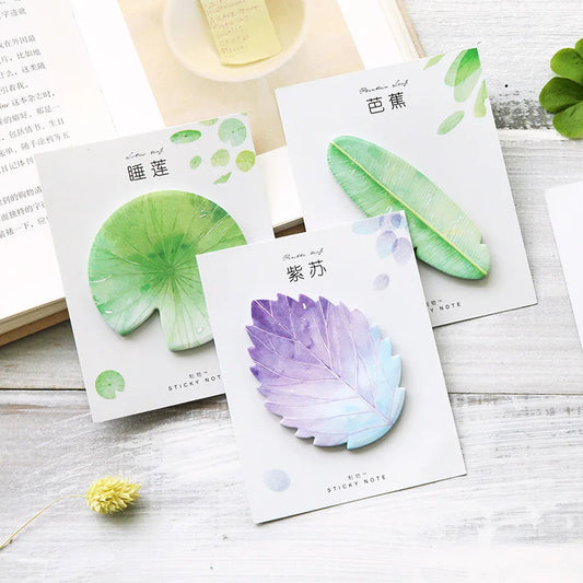 30 Pcs Leaf Sticky Notes