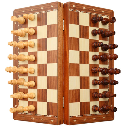 Rosewood Luxury Chess Set with 2 Extra Queens