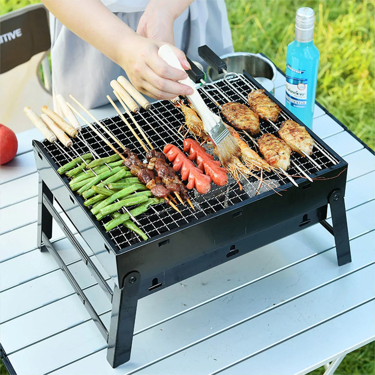 Portable BBQ Grills Foldable Steel